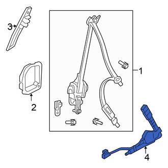 Honda OE - Front Left Seat Belt Receptacle