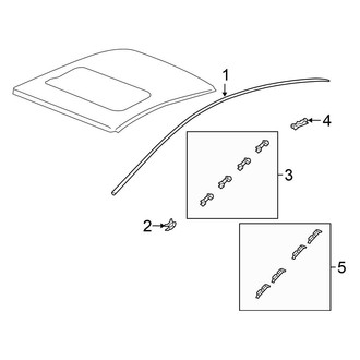 Honda OE - Roof - Exterior Trim (DX / EX / EX-L / LX Coupe)