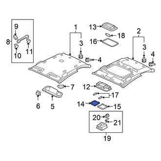 Honda OE - Right Map Light Lens