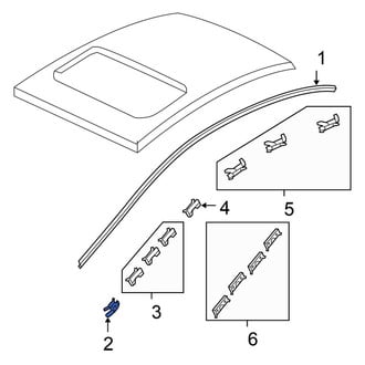 Honda OE - Roof Drip Molding Clip