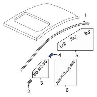 Honda OE - Roof Drip Molding Clip
