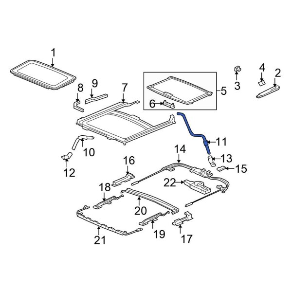 Sunroof Drain Hose