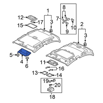 Honda OE - Left Sun Visor