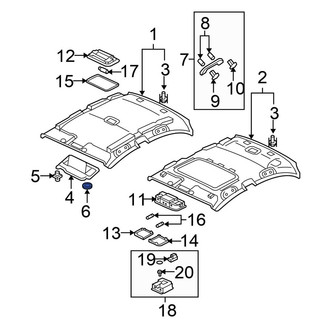 Honda OE - Sun Visor Cap
