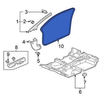 Honda OE - Left Door Opening Trim
