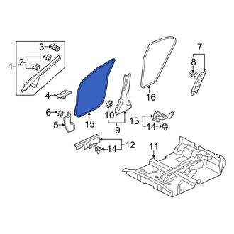 Honda OE - Front Left Door Opening Trim