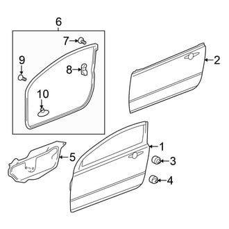 Honda OE - Door & Components (DX / EX / EX-L / LX Coupe)