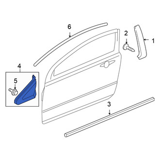 Honda OE - Front Left Door Reveal Molding
