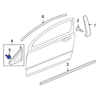 Honda OE - Body C-Pillar Molding Clip