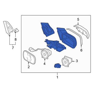 Honda OE - Right Door Mirror