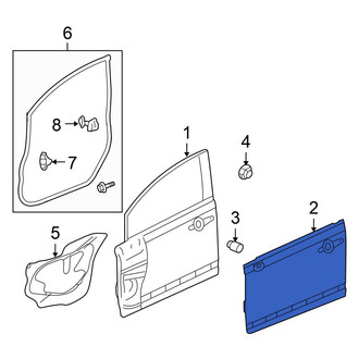 Honda OE - Front Left Outer Door Outer Panel