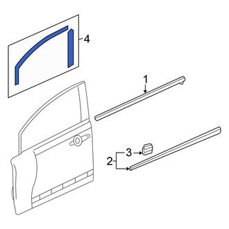 Honda OE - Front Right Black Out Tape