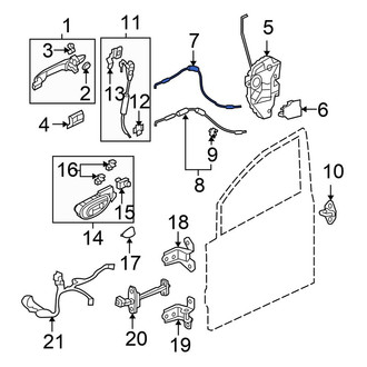 Honda OE - Front Door Latch Cable