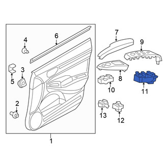 Honda OE - Front Left Door Window Switch