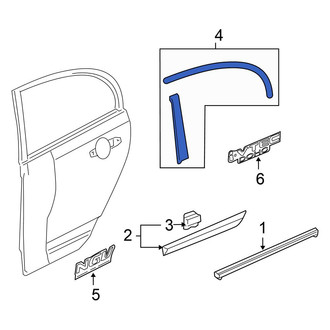 Honda OE - Front Left Black Out Tape