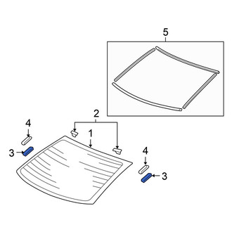 Honda OE - Back Glass Clip