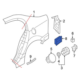 Honda OE - Rear Quarter Panel Vent