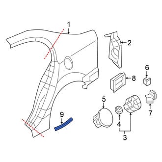 Honda OE - Rear Left Stone Guard