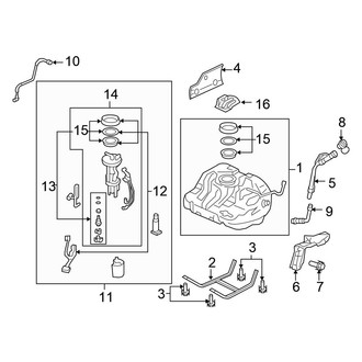 Honda OE - Fuel System Components