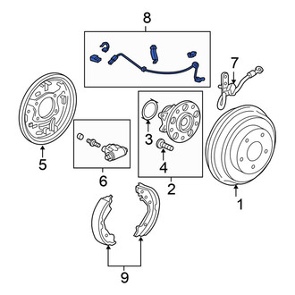 Honda OE - Front Right ABS Wheel Speed Sensor