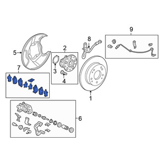 Honda OE - Rear Disc Brake Pad Set