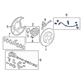 Honda OE - Front Right ABS Wheel Speed Sensor