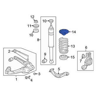 Honda OE - Rear Upper Coil Spring Insulator