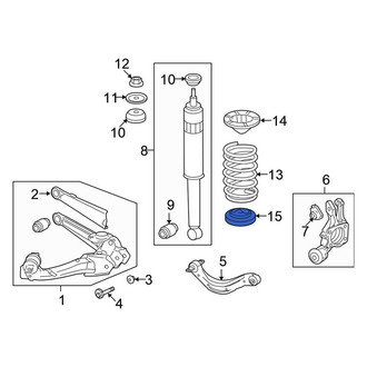 Honda OE - Rear Lower Coil Spring Insulator