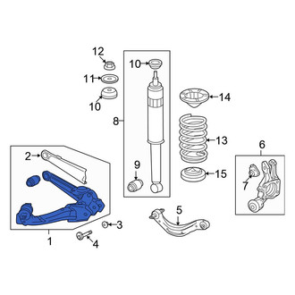Honda OE - Rear Left Suspension Trailing Arm