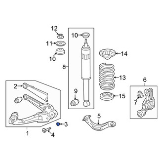 Honda OE - Rear Suspension Trailing Arm Washer