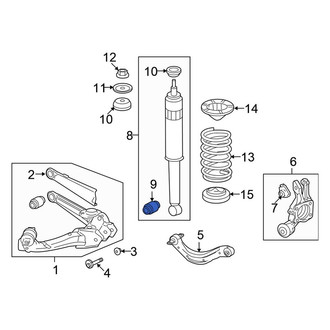 Honda OE - Suspension Shock Absorber Mount Insulator