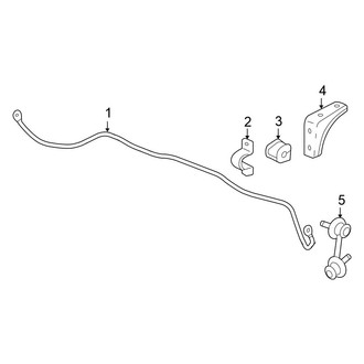 Honda OE - Rear Suspension - Stabilizer Bar & Components (1.4L / 1.8L / 2.0L)