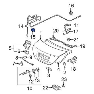Honda OE - Hood Release Cable Clip