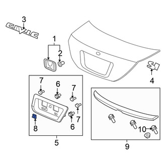 Honda OE - Headlight Mounting Nut