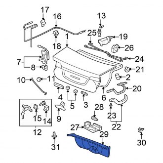 Honda Civic Si Trunk & Tailgate Moldings — CARID.com