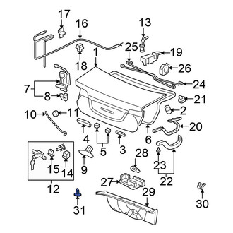 Honda OE - Quarter Panel Trim Panel Clip