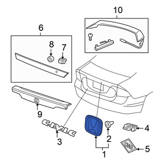 Honda OE - Rear Deck Lid Emblem