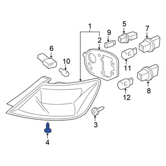 Honda OE - Tail Light Screw