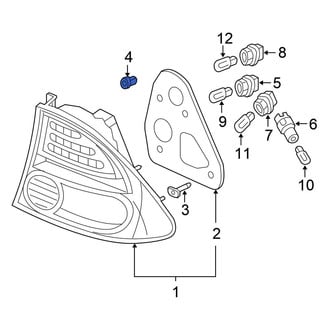 Honda OE - Tail Light Nut