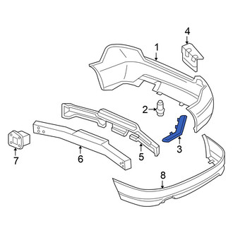 Honda OE - Rear Left Bumper Guide