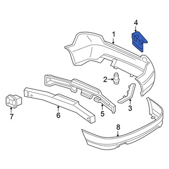 Honda OE - Rear Left Bumper Cover Reinforcement