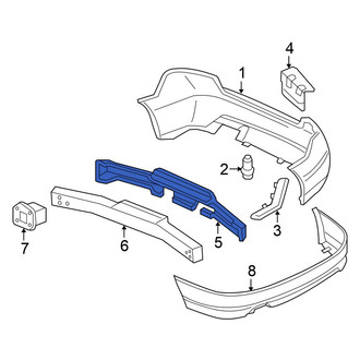 Honda OE - Rear Bumper Impact Absorber