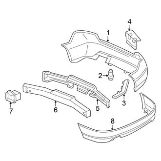 Honda OE - Rear Bumper - Bumper & Components (Coupe)