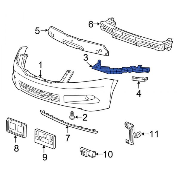 honda accord body parts diagrams