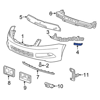 Honda OE - Front Left Bumper Guide