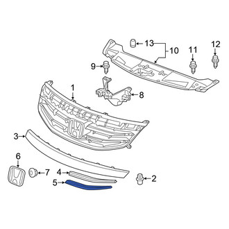 Honda OE - Front Left Lower Grille Molding