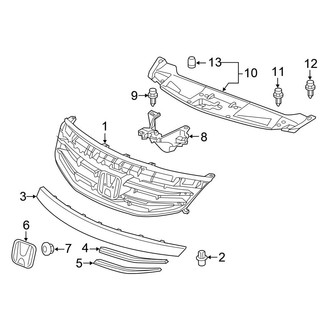 Honda OE - Grille & Components (EX / EX V6 / EX-L / HFP / LX / LX-P / SE Sedan)