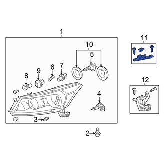 Honda OE - Right Inner Headlight Bracket