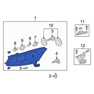 Honda OE - Front Left Headlight Assembly