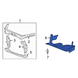 Honda OE - Front Radiator Support Splash Shield